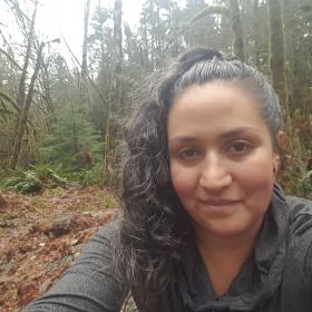 Emy in the forest